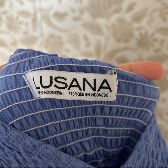 LUSANA Amanda Uprichard Midi Dress – Aero/Ivory, Size M - Picture 4 of 6